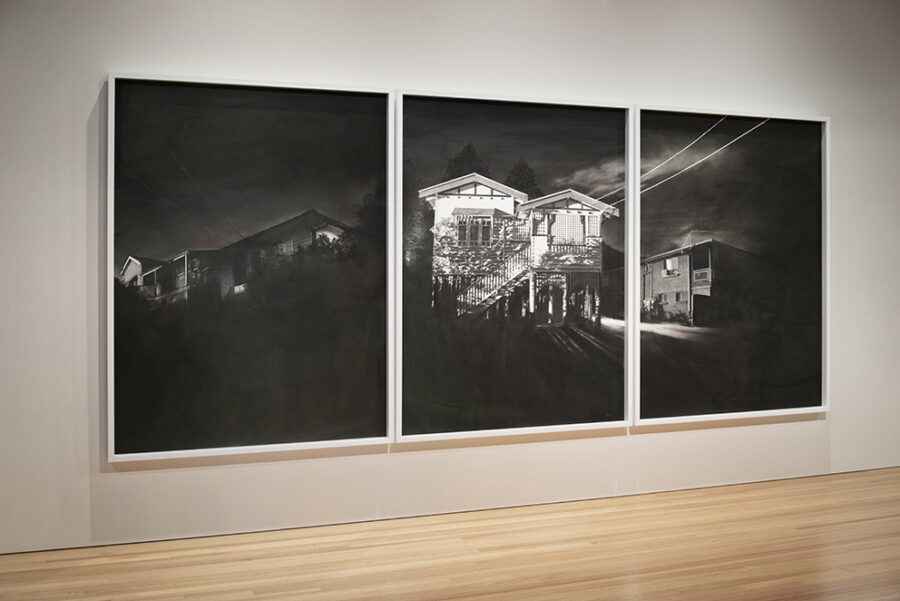 Ian Strange SLQ Charcoal work 1