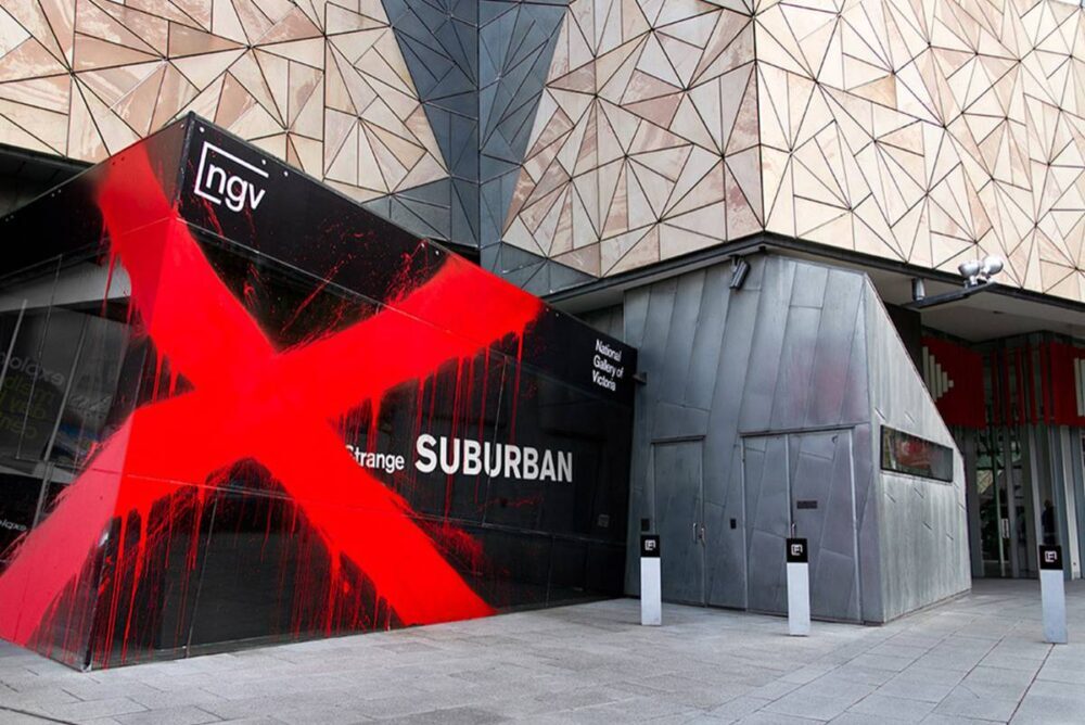 Ian Strange SUBURBAN Exhibition installation image NGV Melbourne Australia 12